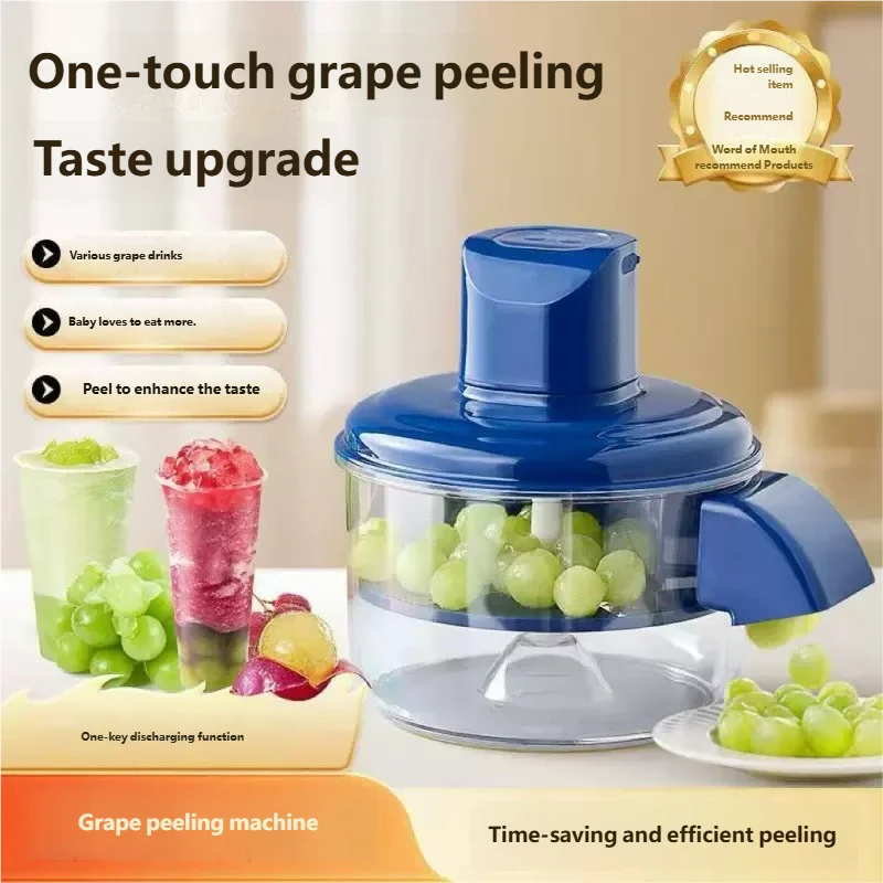 HOMEFISH Electric Automatic Fruit Peeler for Grape Cherry Tomato - Effortless Kitchen Smart Gadgets for Fruit Skin Removal