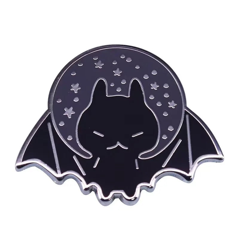 Popular Halloween Costume Accessories Horror Ghost Skull Pumpkin Pin Metal Badge Holiday Jewelry Gift Wholesale
