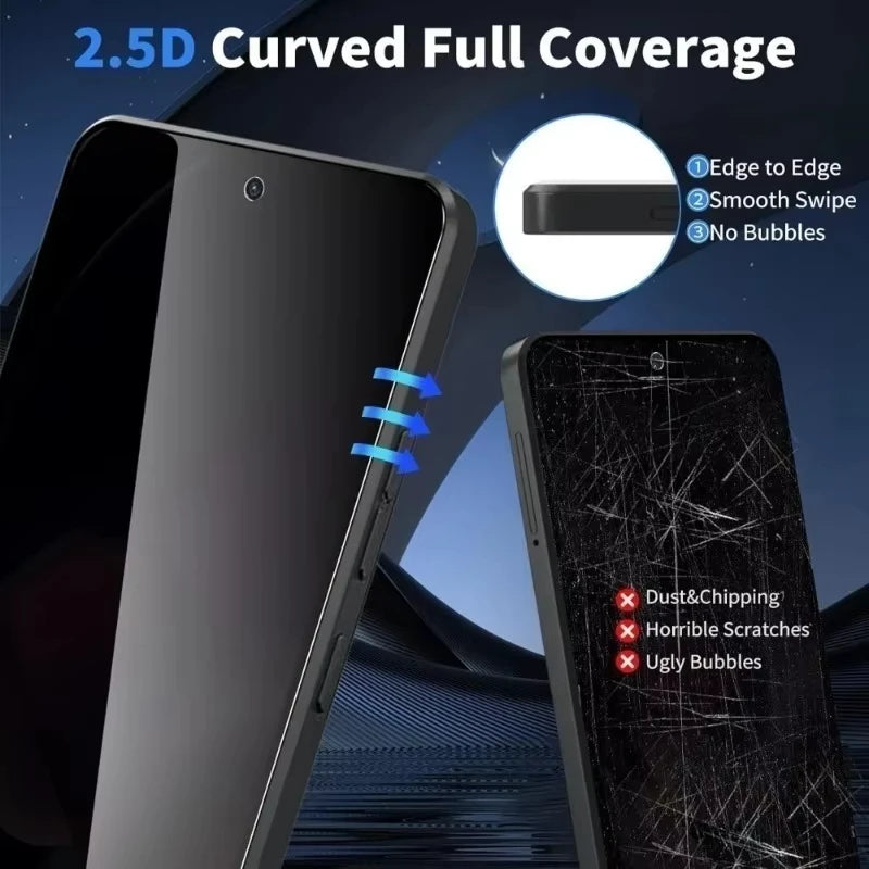1-4PCS Privacy Tempered Glass For Redmi Note 15 Pro 5G 14 13 12 11 10 11S 10S 15C 14C 13C 12C 10C A3 Screen Protector Glass Film