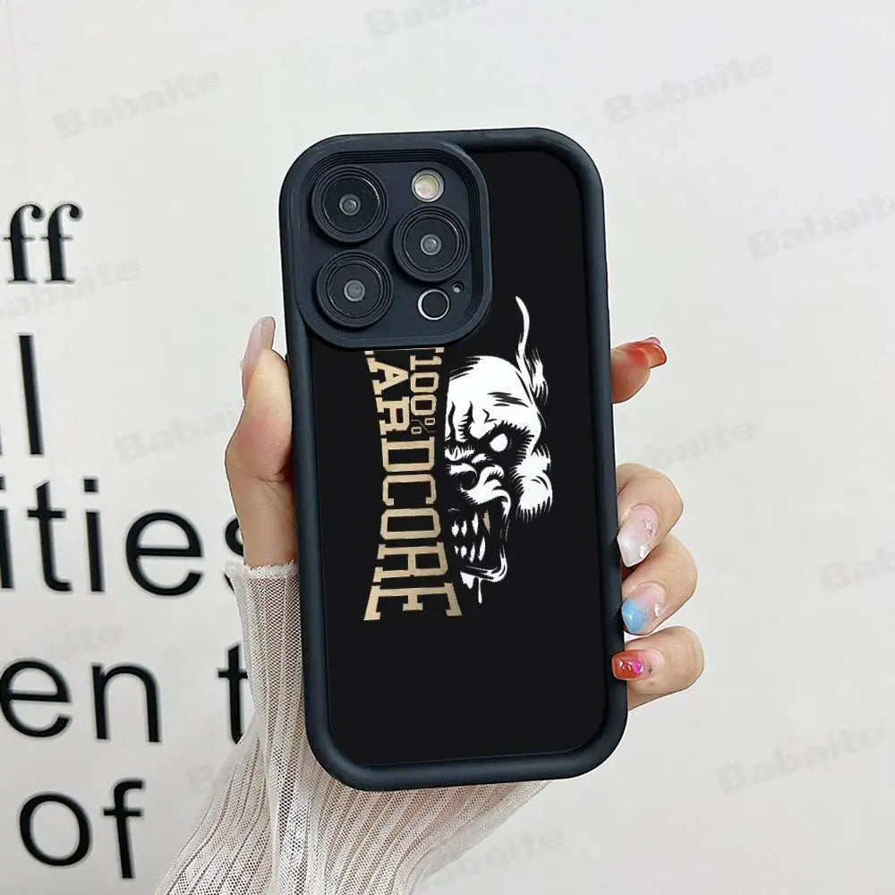 100 Hardcore Dog To The Bone Phone Case For IPhone 17 16 15 14 13 12 11 Pro Max Mini Plus Soft TPU Back Cover