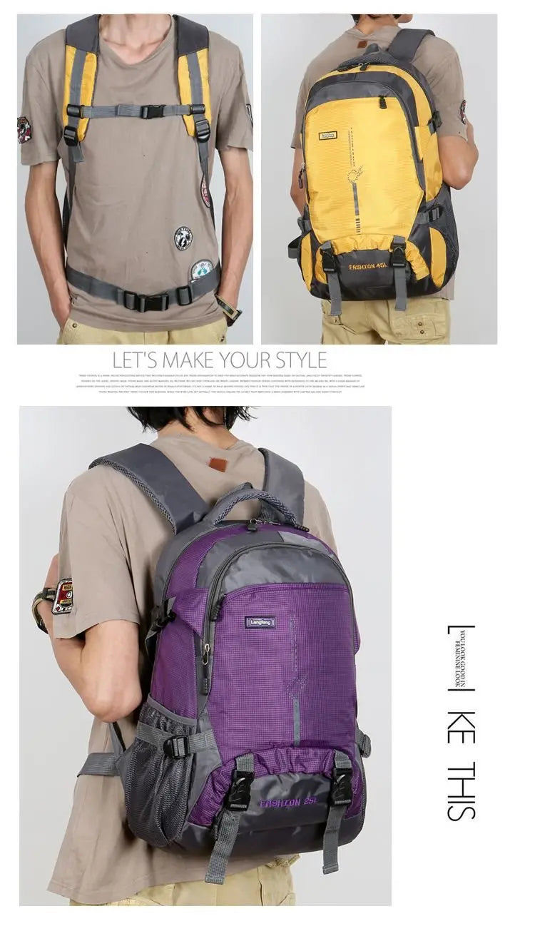 25L 45L Outdoor Hiking Travel Backpack Ultralight Waterproof Casual Sport Riding Camping Climbing Bag Men Women Student Rucksack