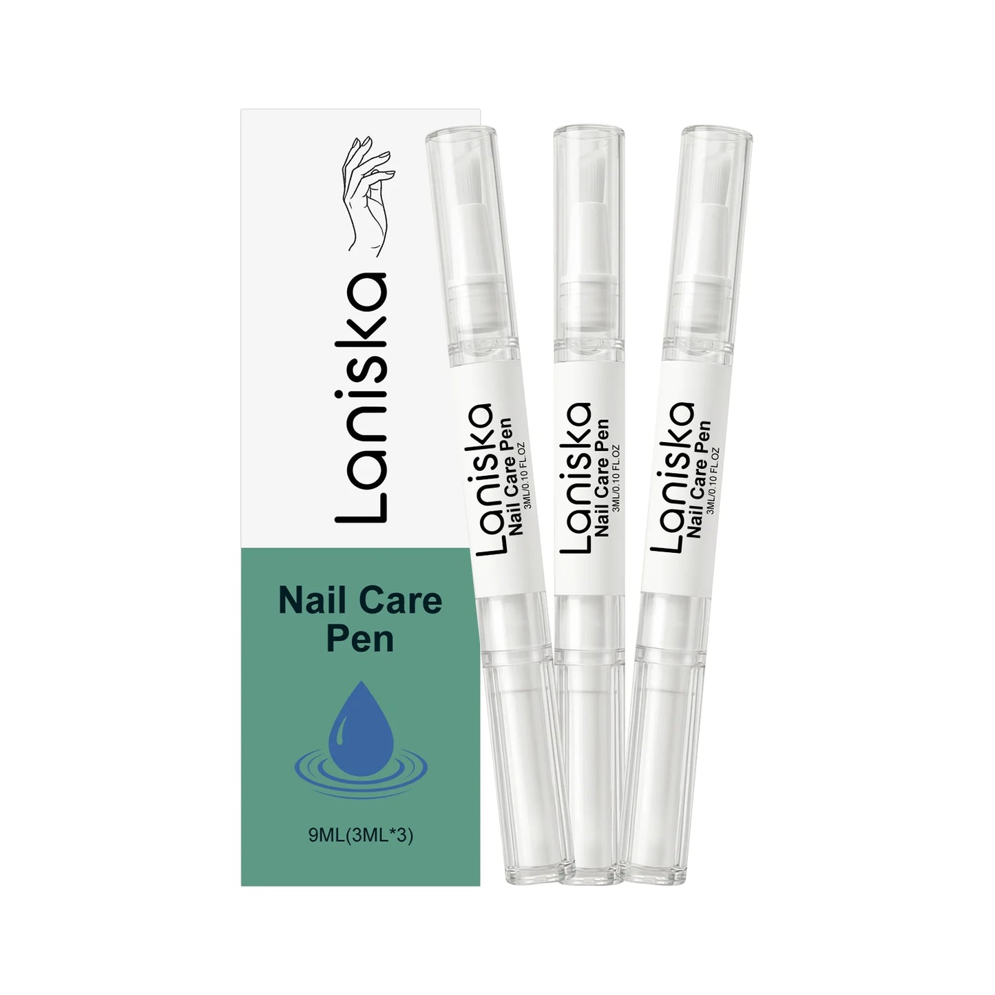Laniska Nail Care Pen Cracked Nail Repair Cuticle Nail Strengthener and Growth Non-greasy Tea Tree Oil Nourishing Nail Oil Pen