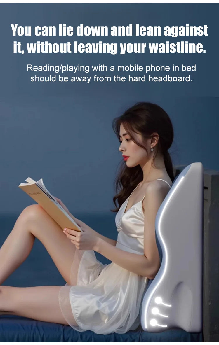 Multifunctional Bed Lounger Pillow for Sleeping, Reading and Phone Use – Ergonomic Support Cushion for Backrest and Neck Comfort