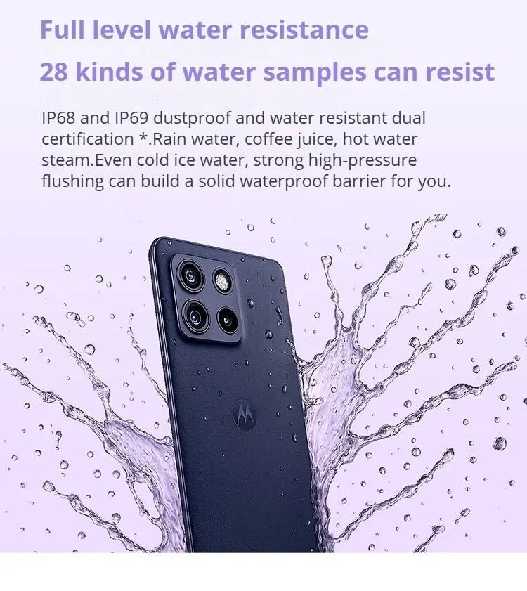 Global Lenovo MOTOROLA G100 Pro SmartPhone 50MP AI Camera 6720mAh Dimensity 7300 6.7 inch 1.5K Eye Protectiob Flexible Cellphone