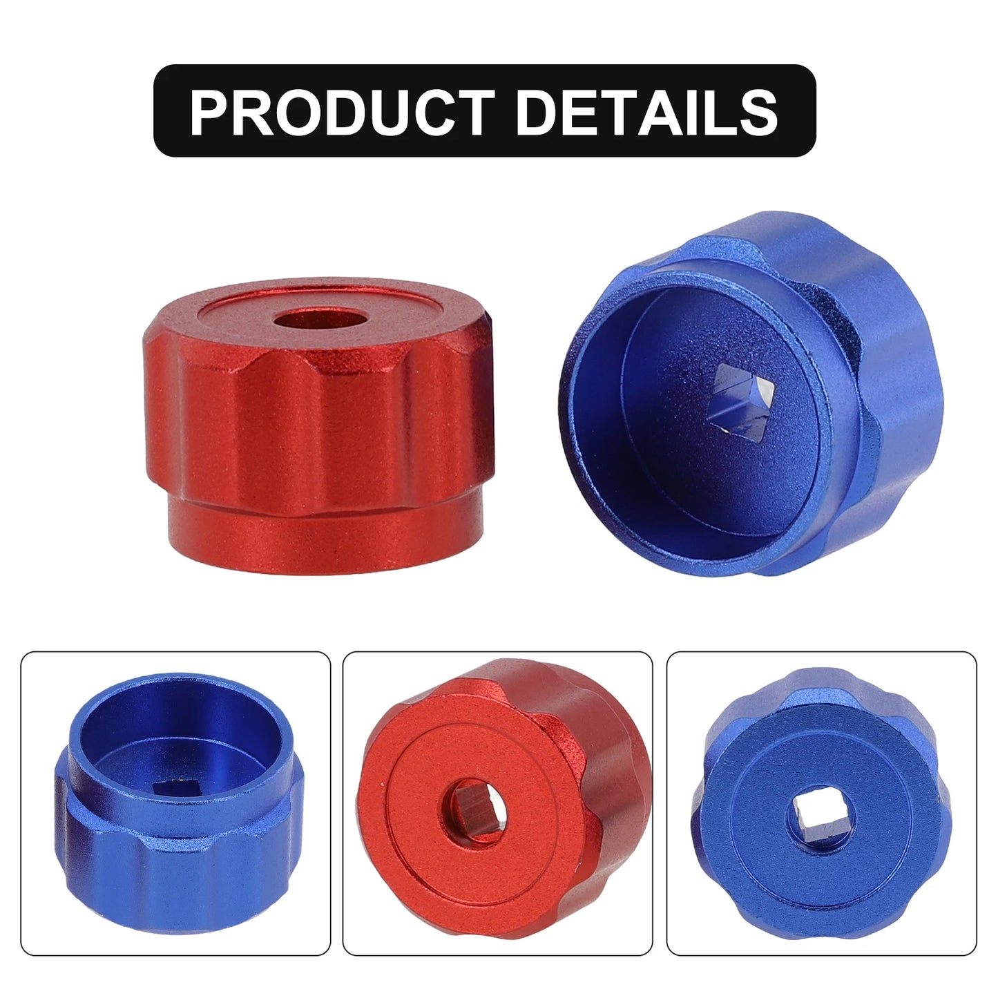 2pc Faucet Handles Manifold Gauges Knob Round Wheel Tap Handle Aluminum Alloy For Air Conditioner Diverter Meter