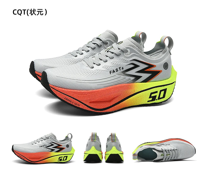Men Running Shoes Carbon Plate Marathon Speciality Sports Breathable Lightweight Women's Comfortable Nonskid Leisure Sneakers