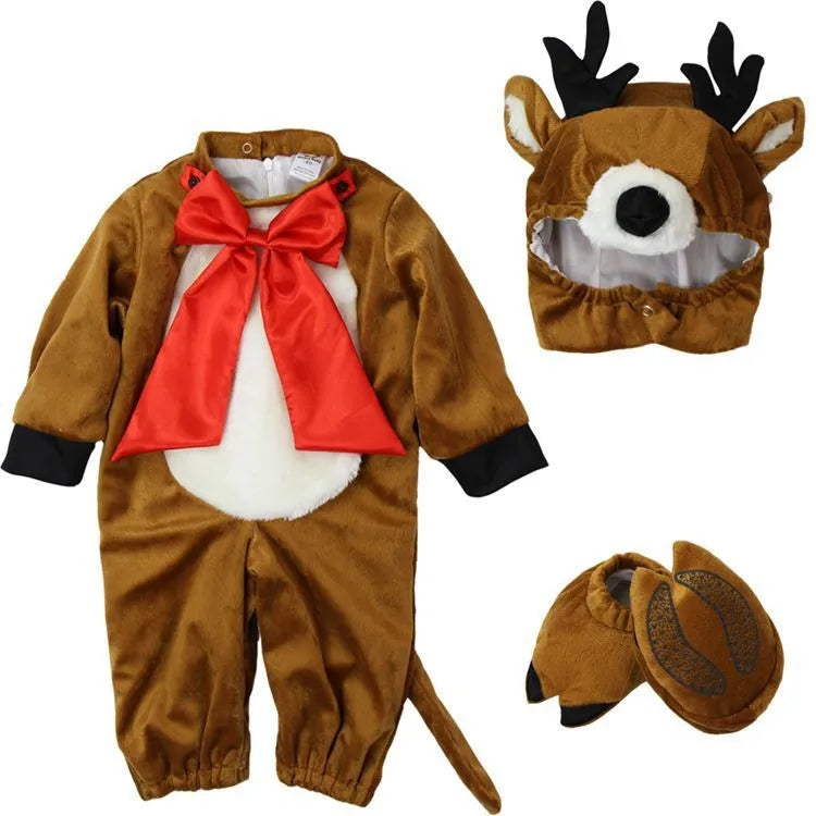 Halloween Baby Boy Girl Clothes Romper Onesie Newborn Toddler Christmas Rompers Flannel Warm Soft Baby Infant Costume