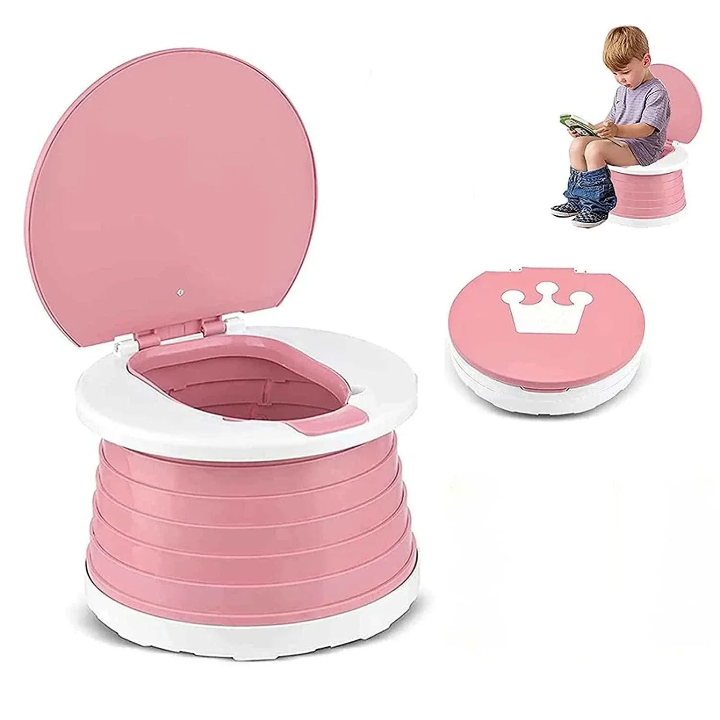 Training Toilet for male and female Car Camping Indoor Outdoor Bathroom for Baby Potty Training Kids Children Travel Potty