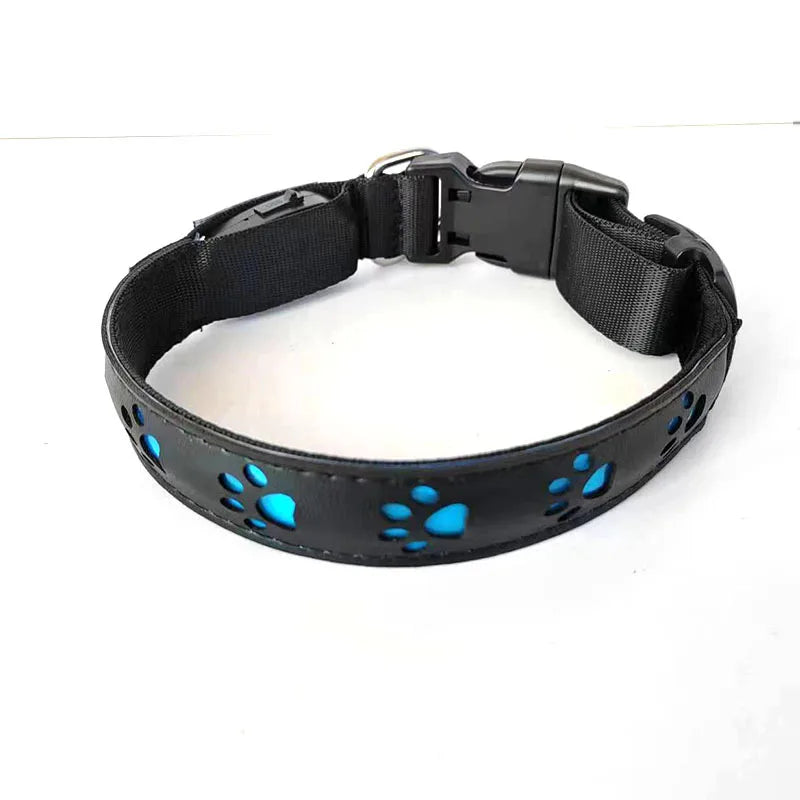 XS-L Luminous Dog Necklace Usb Glowing Small Dog Cat Collar Anti-Loss Cat Collar Safety Night Light Pet Supplies