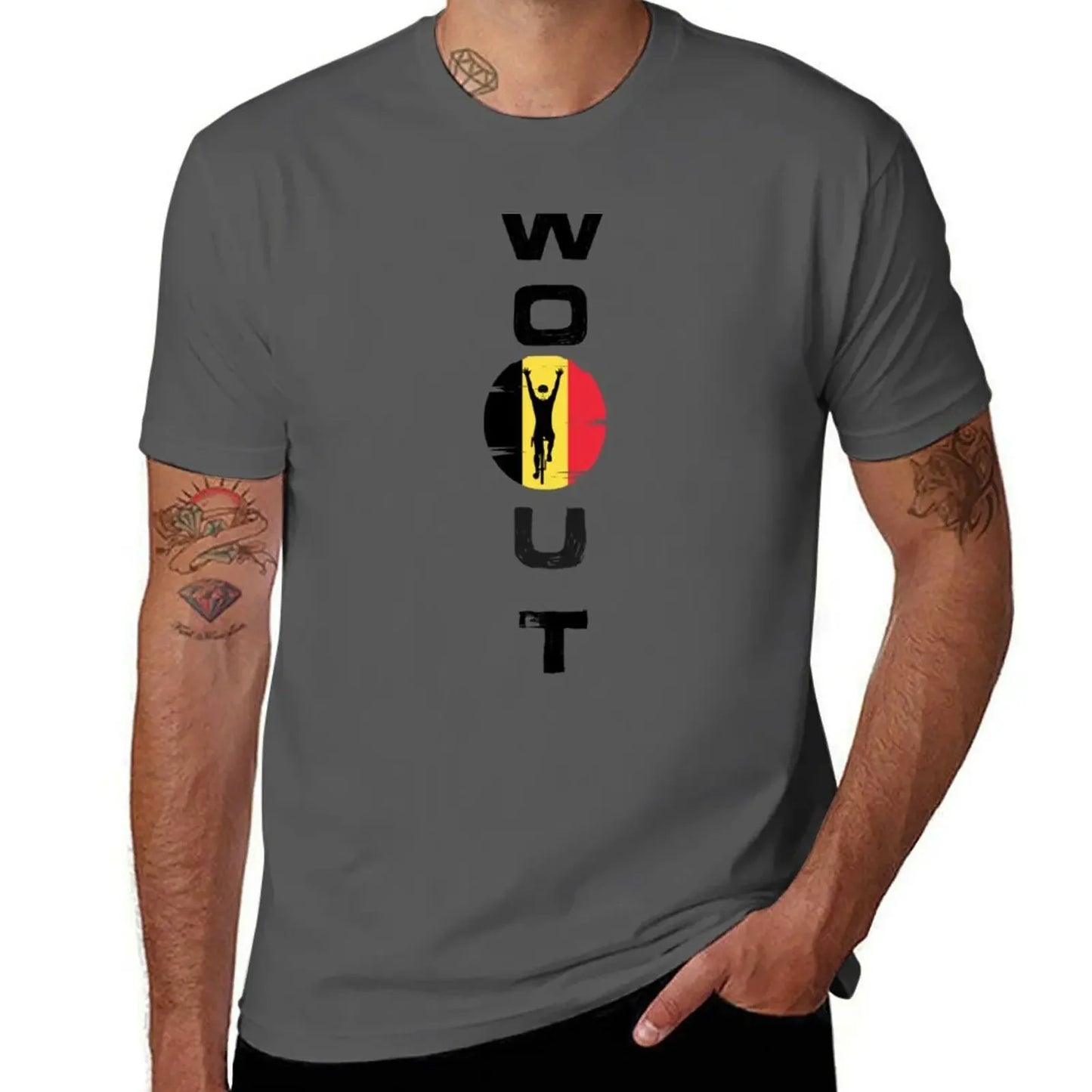 wout van aert T-Shirt cute clothes man clothes summer top quick-drying funny t shirts men