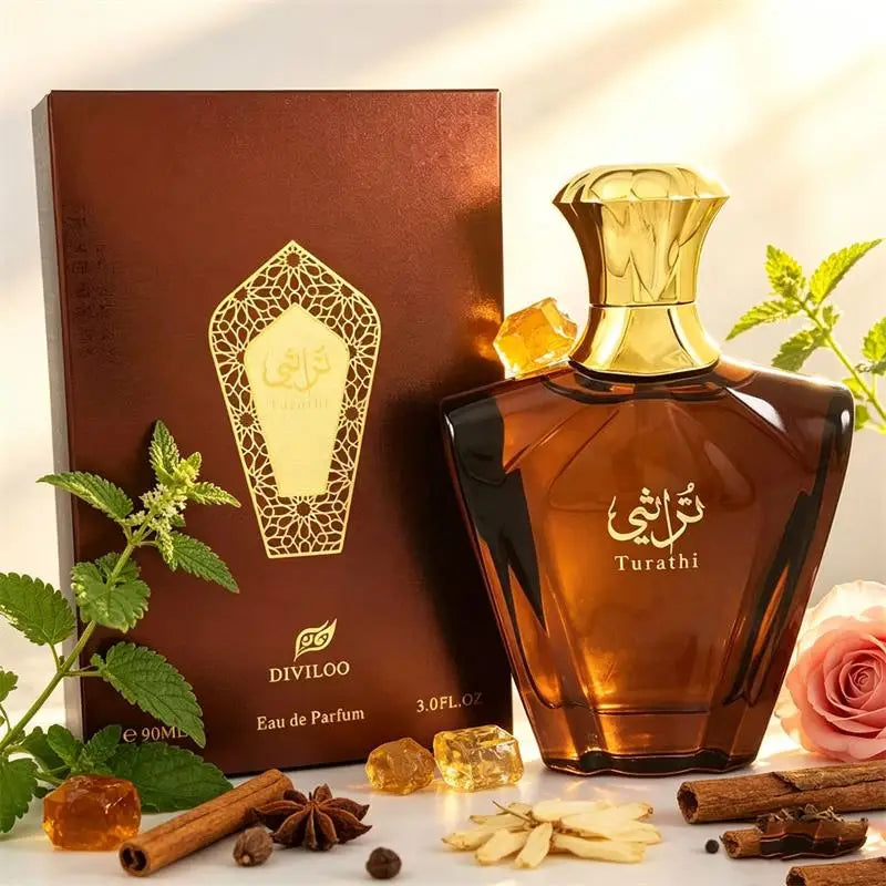 Luxury Arabian Perfume Classic Woody Cologne Jasmine Lemon Amber Scent Long-lasting Fragrance Unisex Eau De Toilette