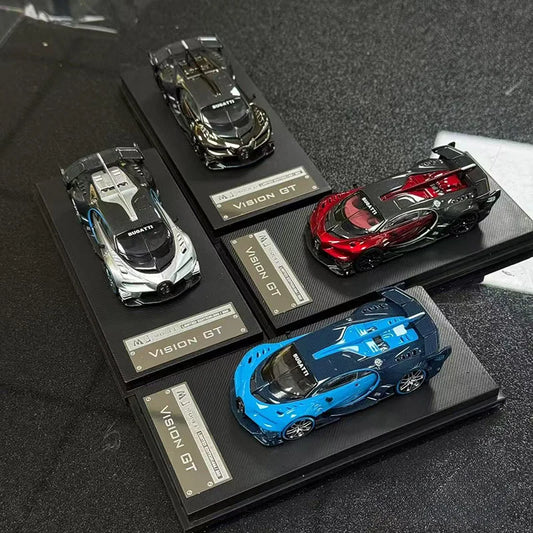 MJ 1:64 BUGATTI VISION GT Alloy Car Model Collection Ornament