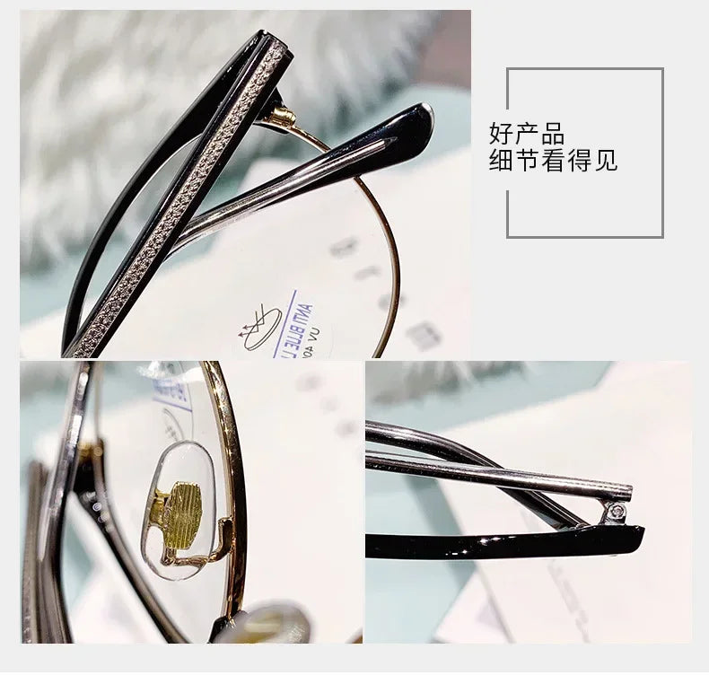Progressive Multifocal Glasses Near and Far Reading Glasses Intelligent Progressive Multifocal Lenses Cat Eye Glasses Women