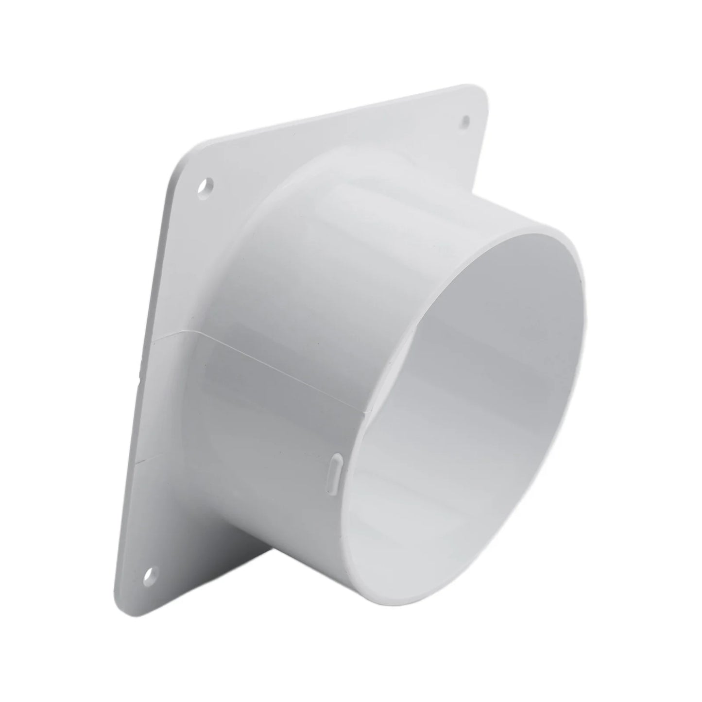 1pc Exhaust Pipe Straight Pipe 100-300MM ABS Air Duct Connectors Flange Ventilation Ducting Replaceable Accessories White