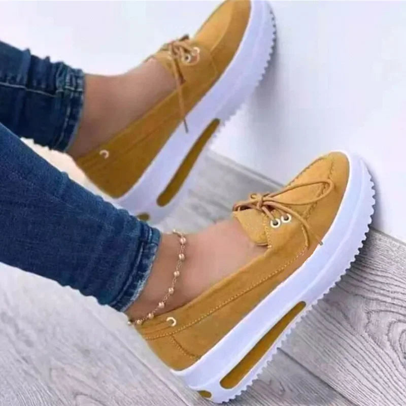 New Style Women Wedges Platform Sneakers Female Summer Lace-up Sport Shoes Ladies Comfort Casual Shoes Zapatillas Mujer 1712