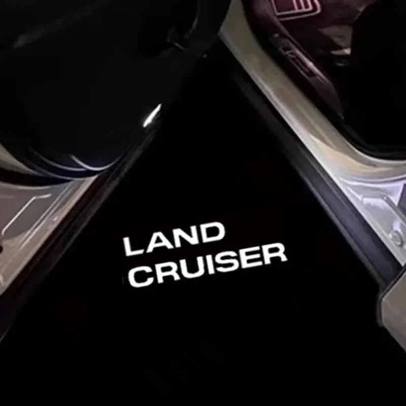 LED Car Door Welcome Light Projector Ghost Shadow Courtesy Lamp For Land Cruiser LC300 2007-2019 Car Accessories 2PCS