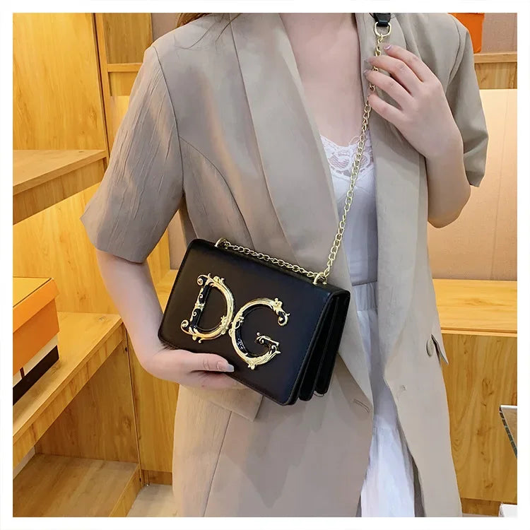 Leather Diaper Bag Vintage Textured Retro Square Satchels Shoulder Bag For Women Trendy Fashionable Large Capacity