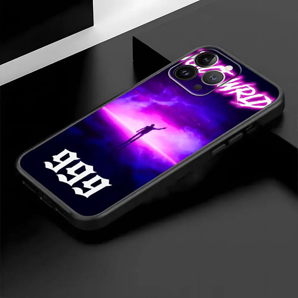 Juice cool 999 wrld fashion design ins Phone Case For iPhone 16 16e 15 14 13 12 11 Plus Mini Pro Max Soft black Shockproof Cover