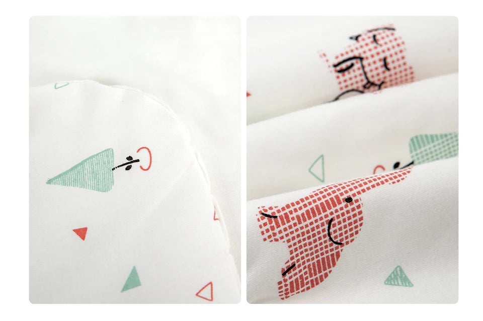 Newborn Basket Blanket 90*90Cm Autumn Windproof Warm Hooded Envelope In Baby Car Seat Cute Elephant Print For Girls