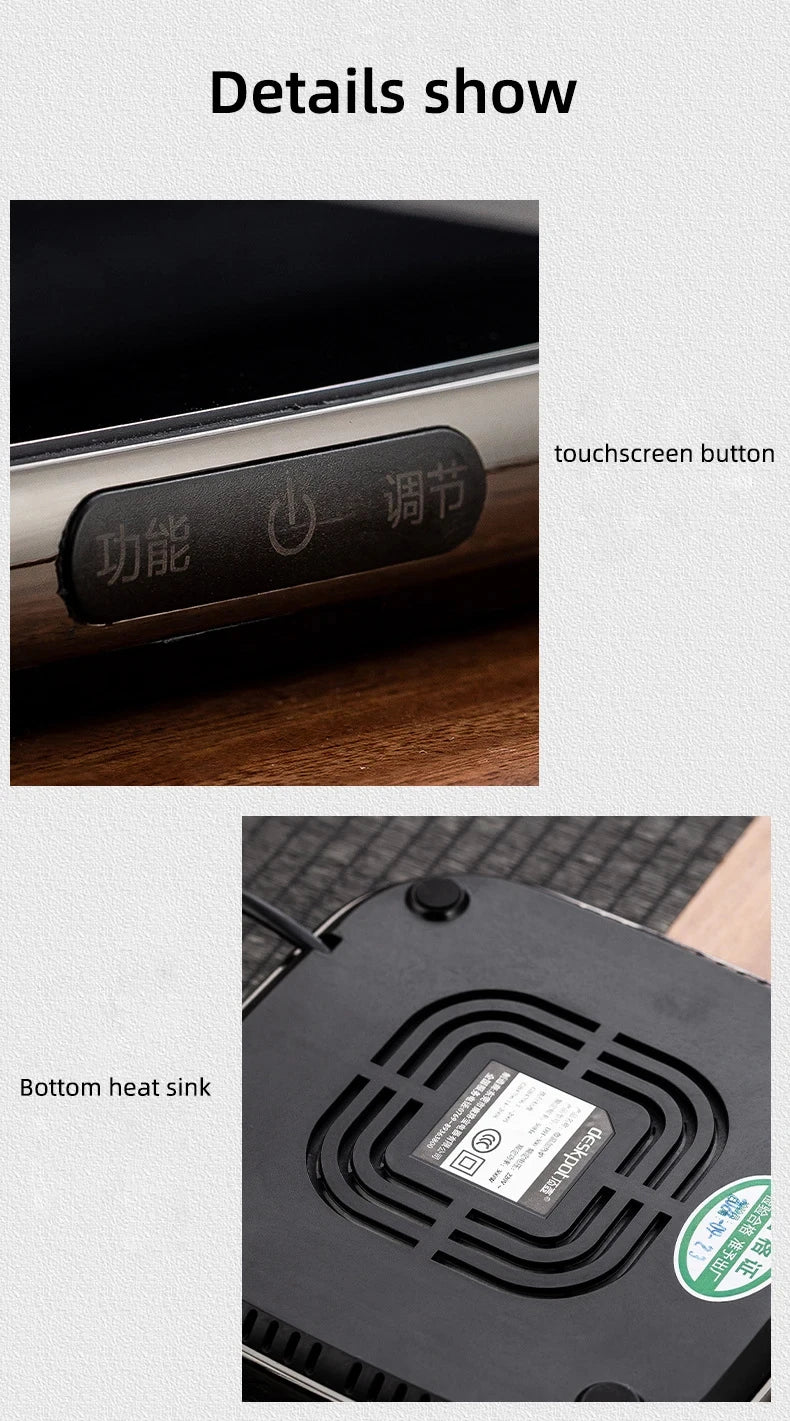 220V Cup Heater Electric Stove Hot Cooker Plate Boil Water Hot Tea Maker Coffee Milk Warmer Heating Pad Insulation Base Coaster