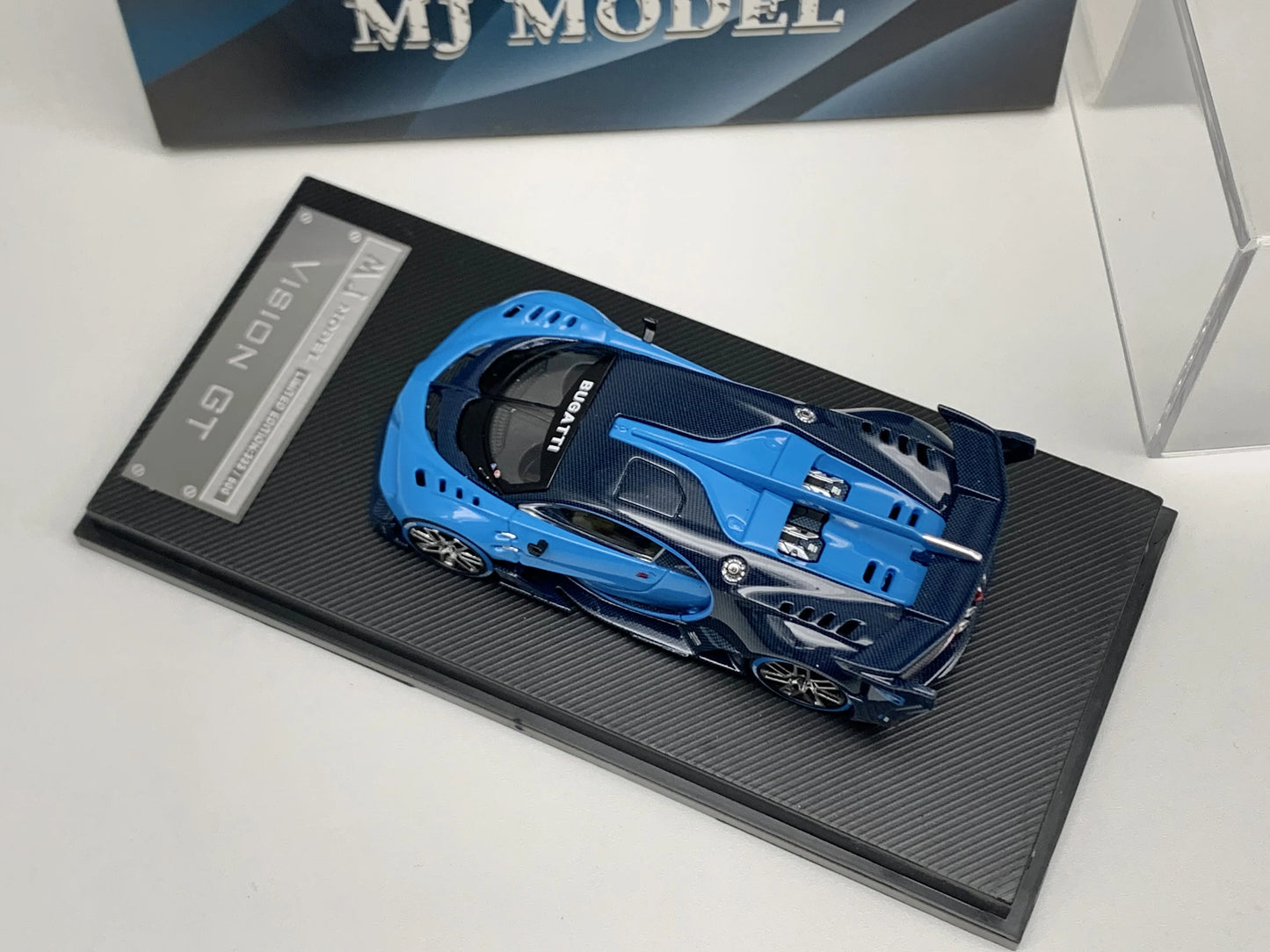 MJ 1:64 BUGATTI VISION GT Alloy Car Model Collection Ornament