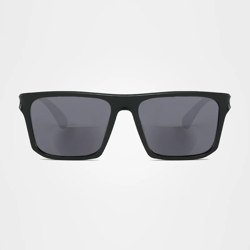 Men Women Square Bifocal Far Near Dual Vision Reading Glasses Trendy Driving Fishing Shade Presbyopia Eyewear Customize Lens
