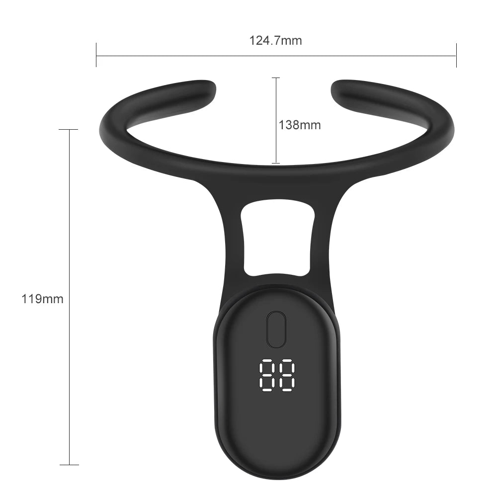Smart Posture Reminder Device Vibration Alert Back Support Wearable Anti-Slouch Sensor for Adults Kids Office Home Daily Use