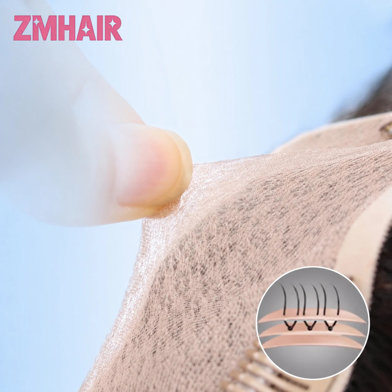 Brown Straight Hair Topper For Women Skin Silk Base Virgin Human Hair Piece Cover Breathable Silk Top Toupee with Clips in