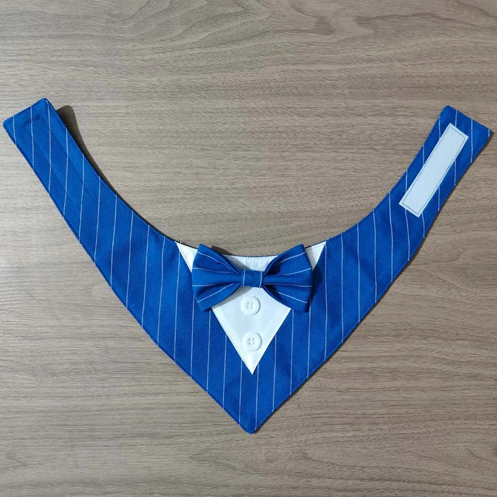 Sucado Handsome Wedding Pet Dog Bandana Elegant Suit Bowtie Luxury Triangular Scarf Collar Engagement Party Gifts Accessories
