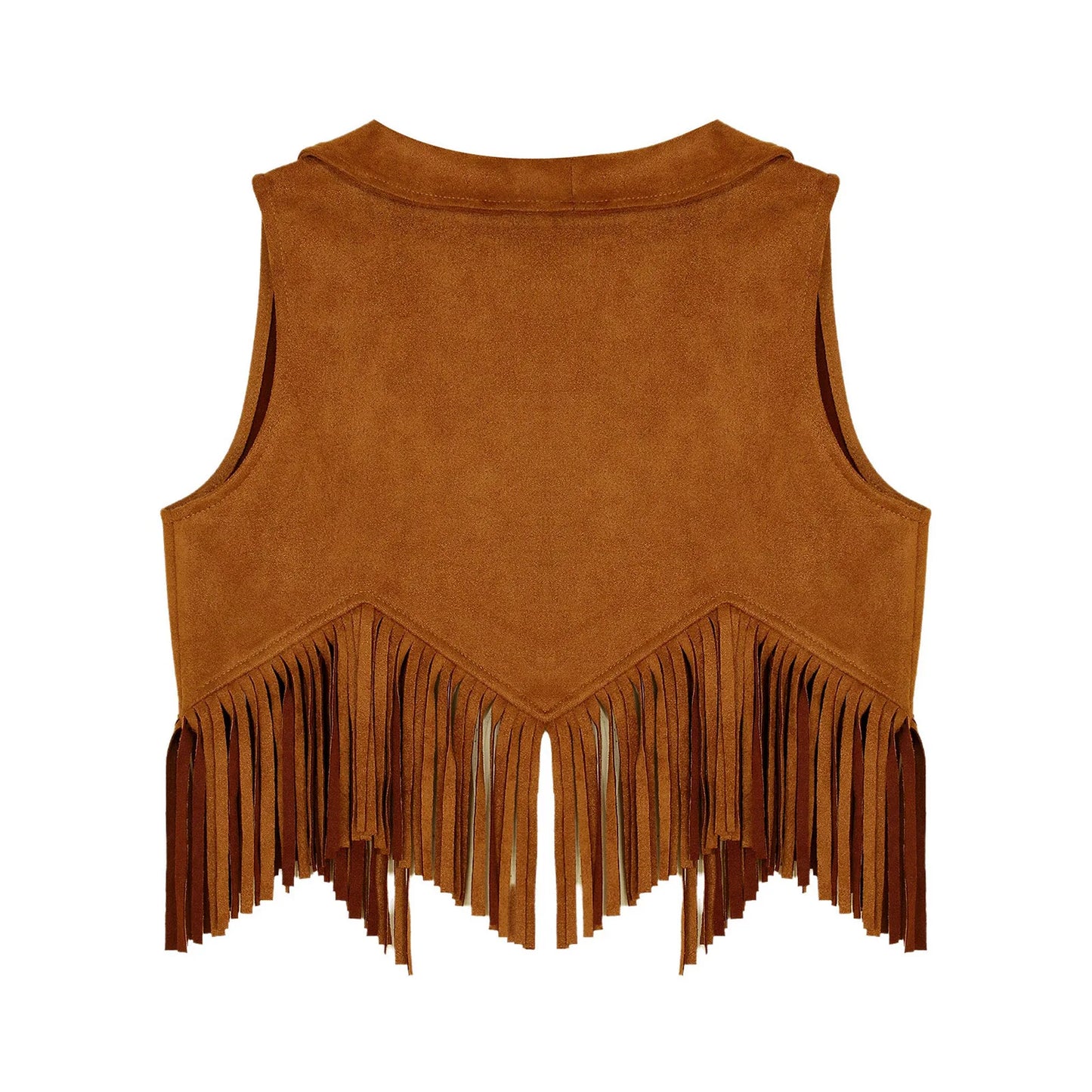 Kids Girl Boy Fringed Vest for Carnival Theme Party Tassels Top Open Front Waistcoat Child Halloween Western Cowboy Costumes