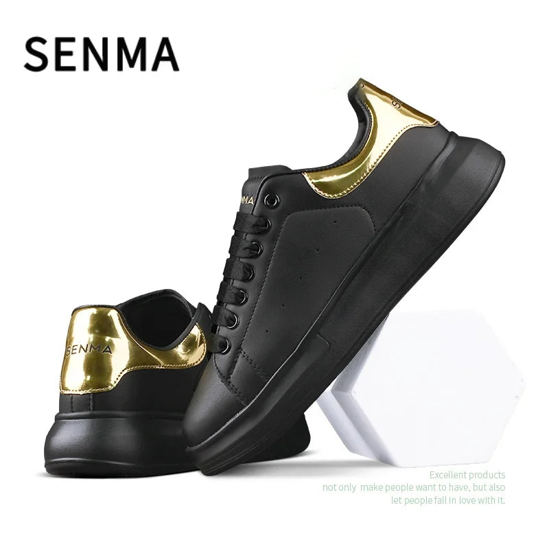 SENMA Luxury Design Sneakers For Men 2025 White Board-shoe Soft Women Walking Shoes Running Shoes Couples Sneakers Tennis shoes