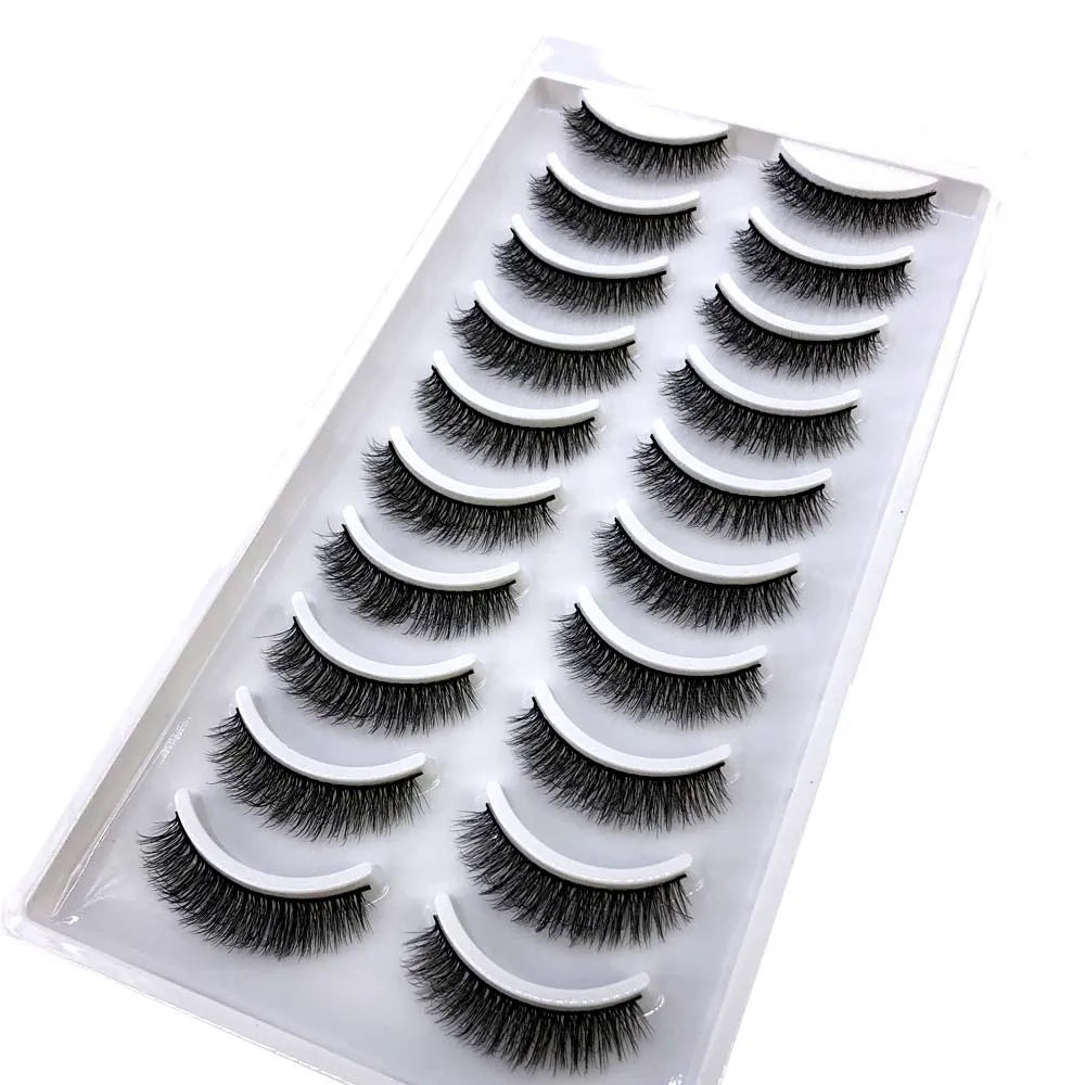 33 Style 10/50/100 Boxes 10Pairs Natural 3D Mink False Eyelashes Makeup Fake Eye Lashes Faux Cils Make Up Beauty Tools Wholesale