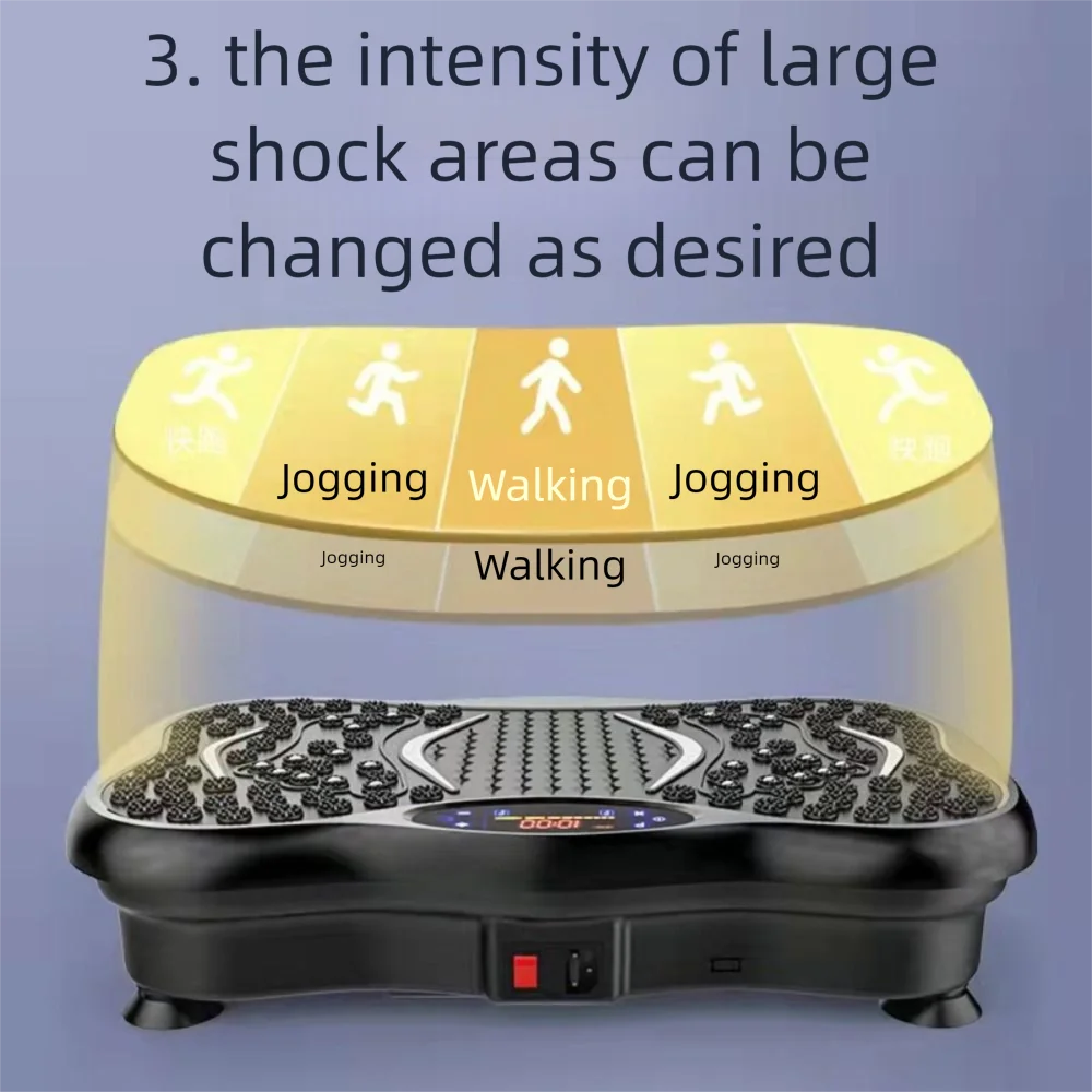 4D Vibration Fat Shaking Machine Music Multifunctional Vibration Platform Plate Anti-slip Foot Shake Whole Body Massager Machine