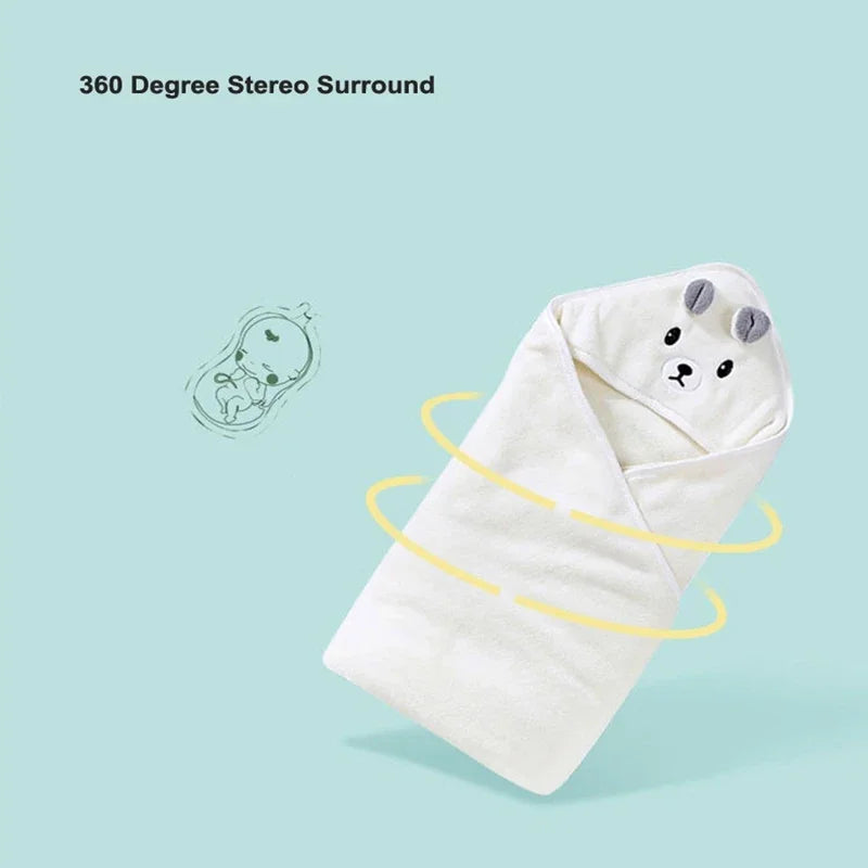 Coral Fleece Baby Bath Towels Soft Newborn Hooded Towel Blanket Cute Toddler Bathrobe Warm Sleeping Swaddle Wrap for Boys Girls