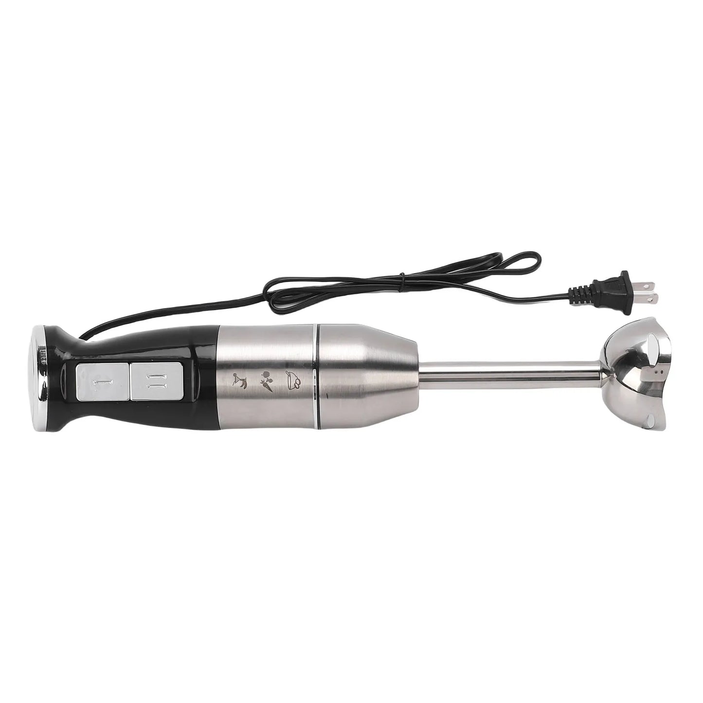 Immersion Hand Blender 400W Electric Handheld Portable Stick Mixer for Effortless Blending Smoothies Shakes Puree Round