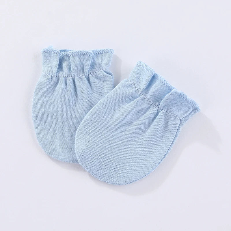 Kiddiezoom 7 Colors Solid Unisex Newborn Baby Girl Clothes Rompers+Burp Cloth+Bib+Hats+Gloves 100%cotton Soft Baby Clothing Sets