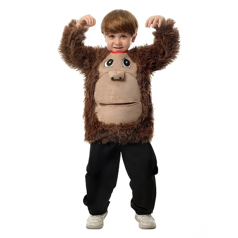 Unisex Boys Girls Jumpsuit Animal Halloween Costumes Bodysuit Kids Purim Party Fancy Dress Up Clothing Set