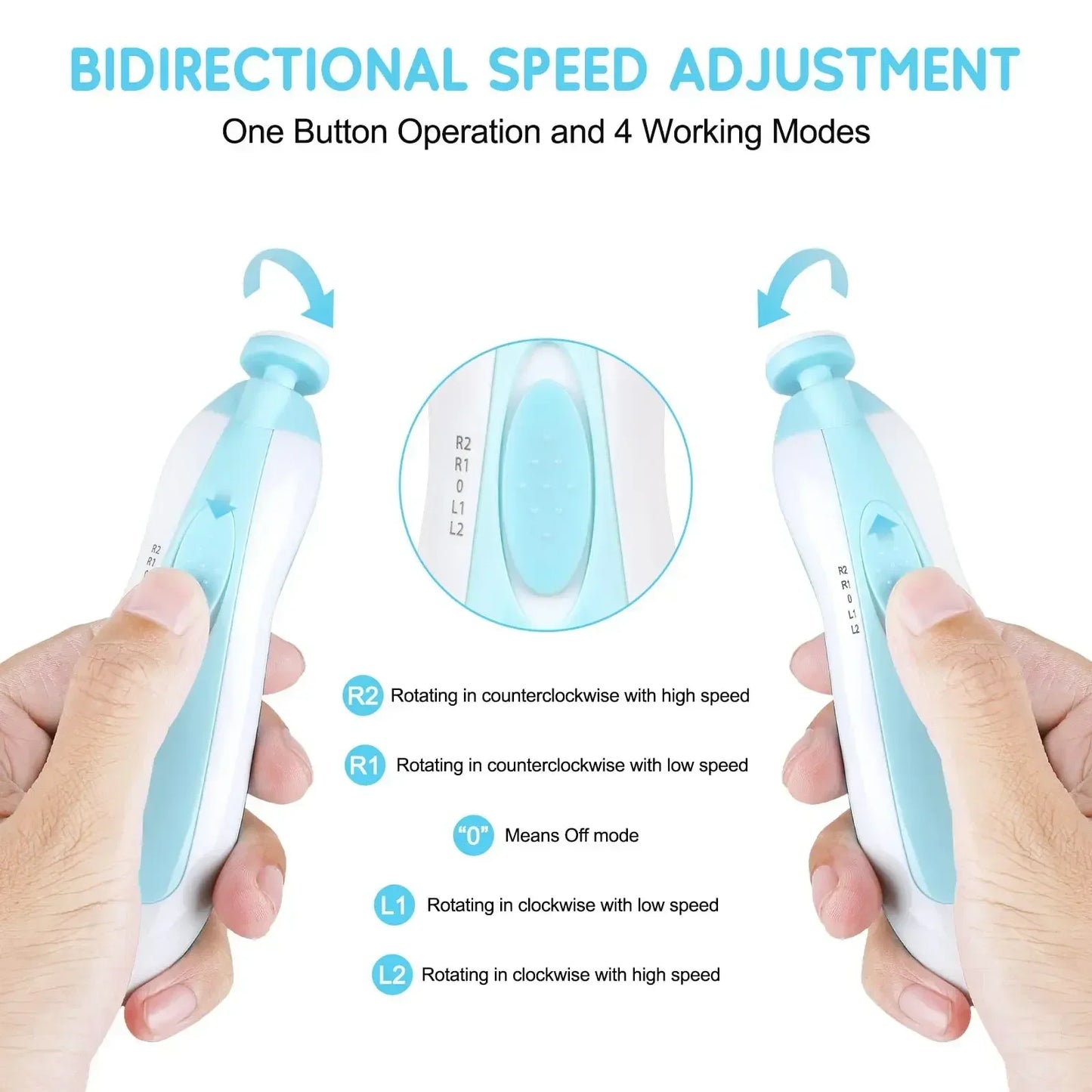 Newborn Anti Pinch Electric Nail Grinder Baby Nail Clipper Nail Clipper Baby Nail Trimmer