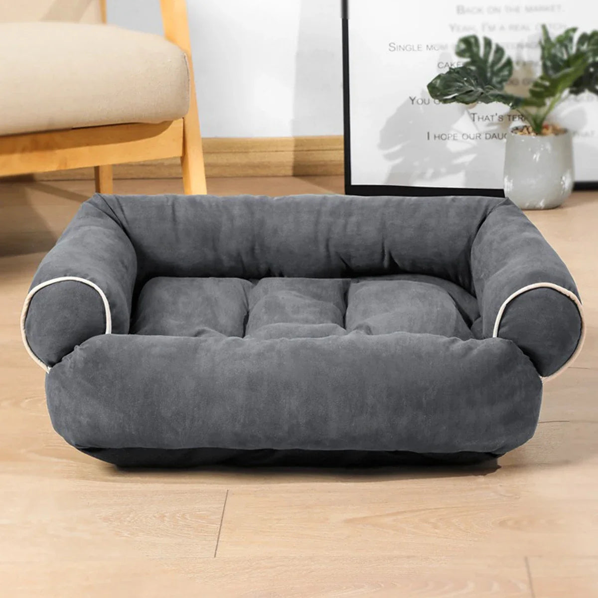 S/M/L/XL Pet Dog Bed Sofa Deep Sleep Dog House Square Thickened Warm Cat Mat Small Kennel Pet Product Breathable Blanket Winter