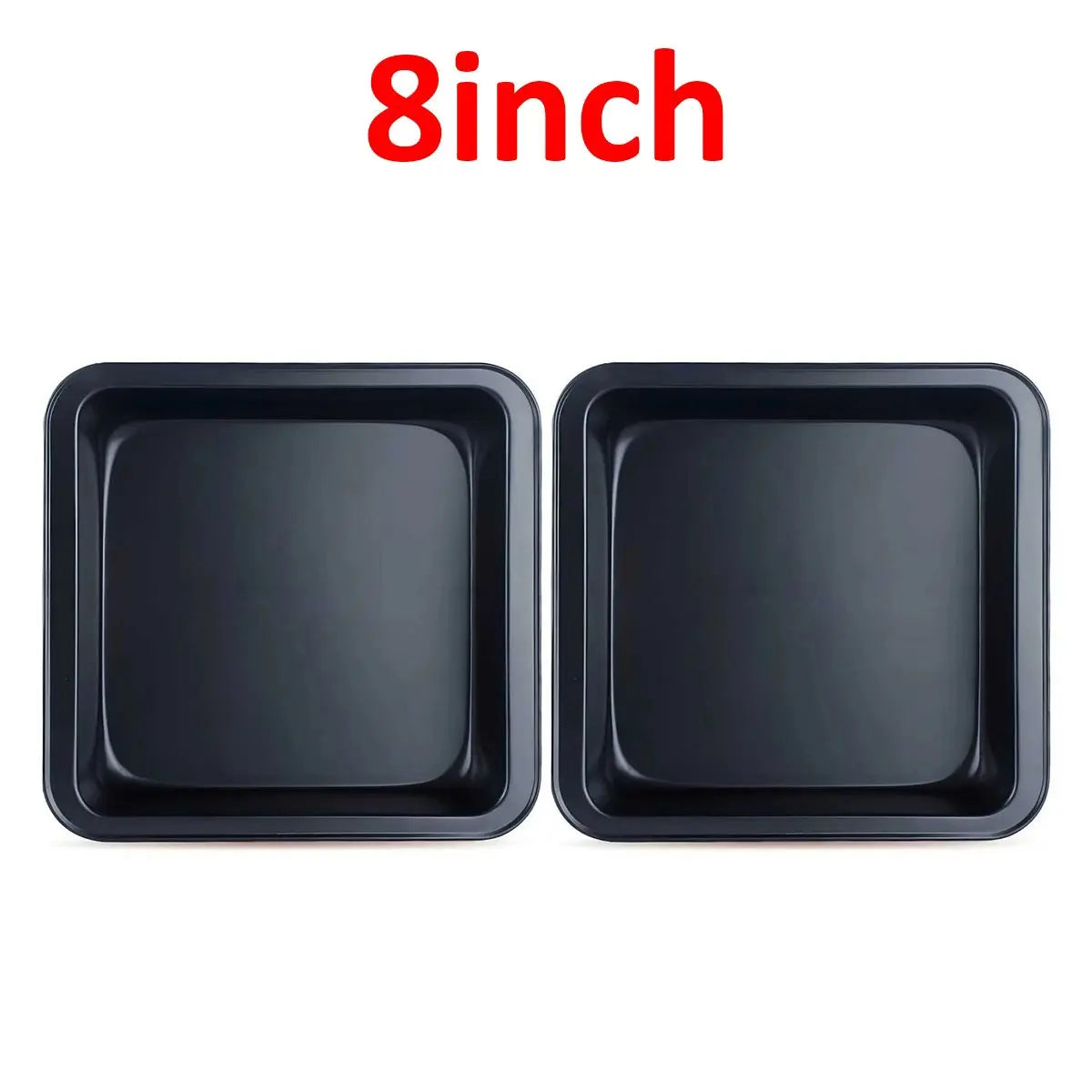 2Pcs/1Pc Square Carbon Steel Non-Stick Baking Pan, Cake Pan, Non-Stick Oven Tray, Cookie Pan - Suitable for Ovens, Air Fryers, Dishwashers, and Refrigerators, Can Be Used to Make Pizza, Fruit Salad, Grilled Fish and Meat, Bre