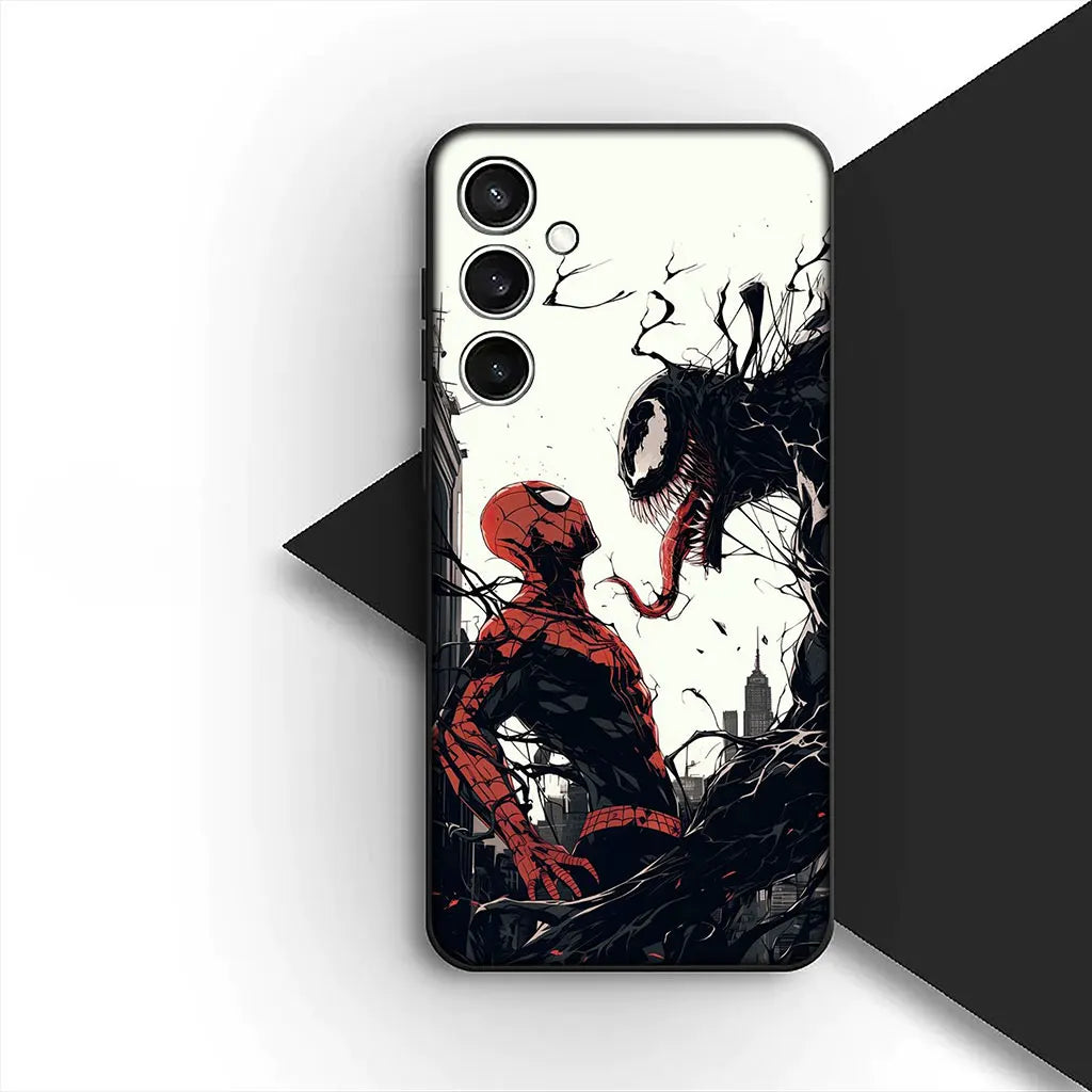 Cover Venom Spider Man Marvel Spiderman Phone Case for OPPO A18 A16 A80 A40 A17 A15 A38 A78 A79 A54 A57 A58 A60 4G 5G Casing