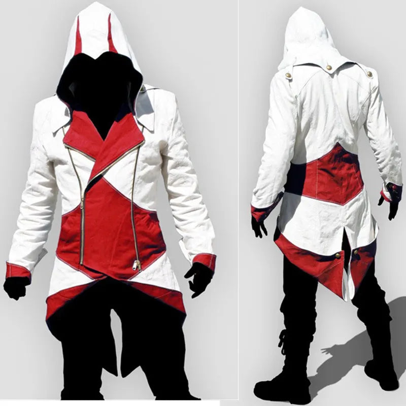 Halloween Steampunk Clothes Cosplay Movie&tv Costume Adult Men Dress Up Party Streetwear Hoodie Jacket Outwear Coats Hoodies