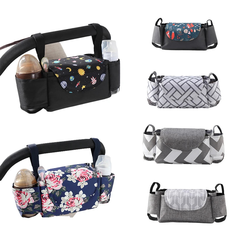 Stroller Bag Pram Stroller Organizer Baby Stroller Accessories Stroller Cup Holder Cover Trolley Organizer Travel Accessories