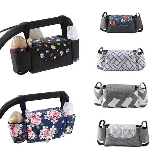 Stroller Bag Pram Stroller Organizer Baby Stroller Accessories Stroller Cup Holder Cover Trolley Organizer Travel Accessories