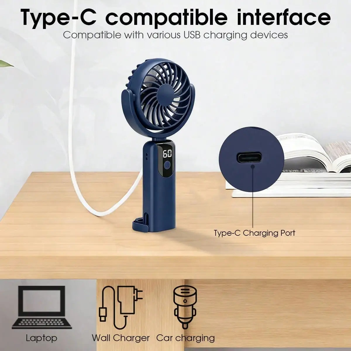 New Handheld Small Fan, Mini Portable Portable Cooling Device, Silent and Long-lasting, Essential for Summer Outdoor Coolness