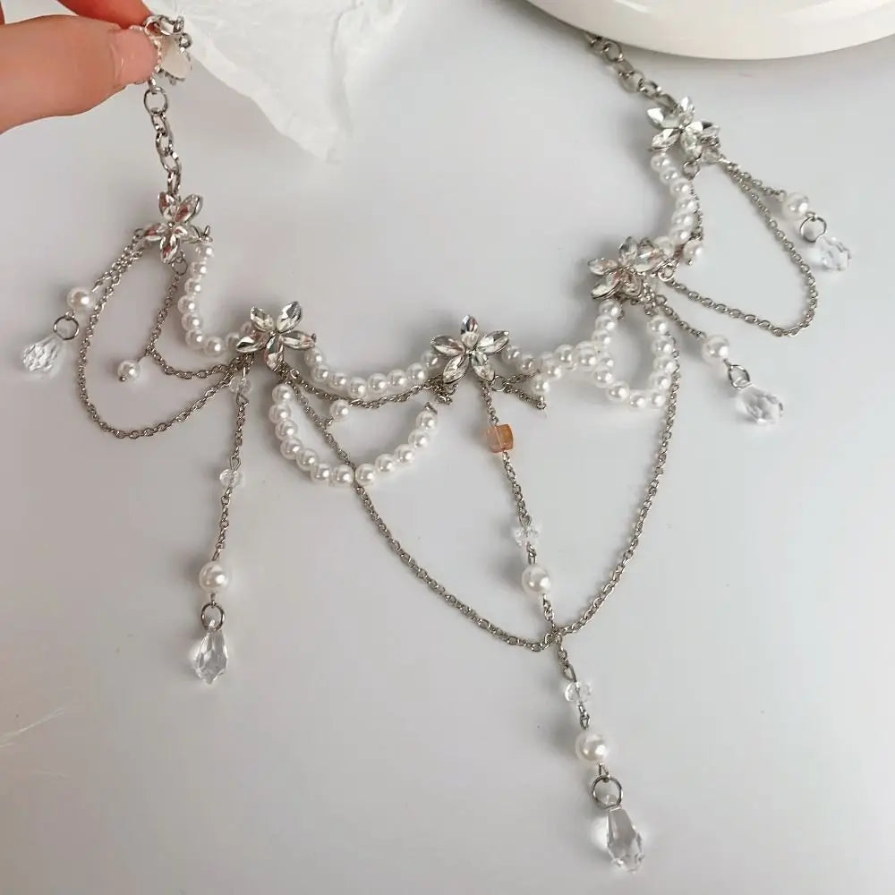 Fashion Elegant Pearl Waist Chains Versatile Boho Hip Chain Waist Accessory Body Jewelry Women