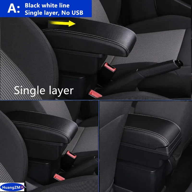 For Fiat 500 Armrest Box For FIAT 500 Car Armrest 2000-2011 Auto Storage Box Dedicated Retrofit Parts Interior Car Accessories