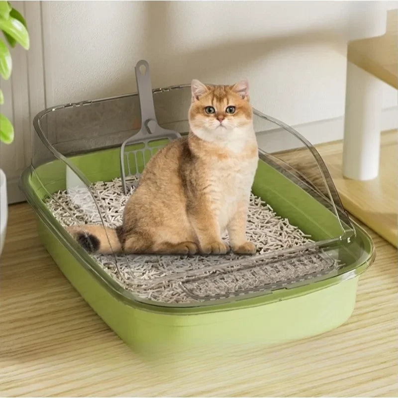 Semi Enclosed Cat Litter Box Breathable Odor Free Anti Splash Pet Supplies for Cats
