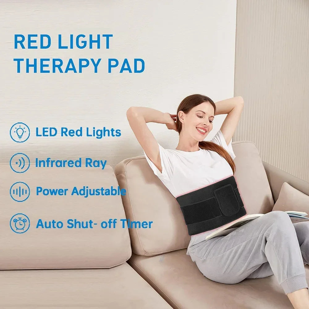 Red Infrared Light Therapy Pad LED Beauty Devices for Face and Body Back Knee Hands Feet Relief Portable 660nm 850nm Heat Pad