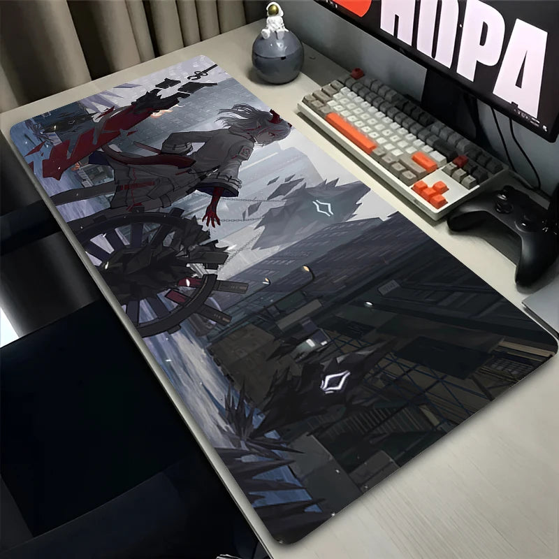 Anime Mouse Pad Gamer Computer Accessories Rubber Desk Mat Arknights XXL Playmat Gaming Office Deskmat Mousepad Large Pc Carpet